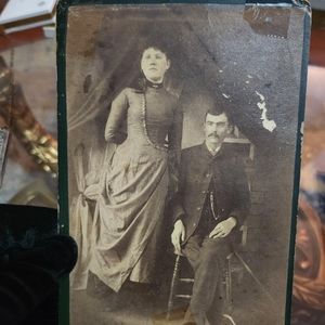 1800s Man and Woman Cabinet Card